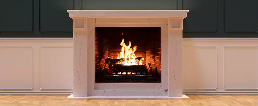 Open Flame Wood-Burning Fireplace Installation Services in South Burlington, Vermont