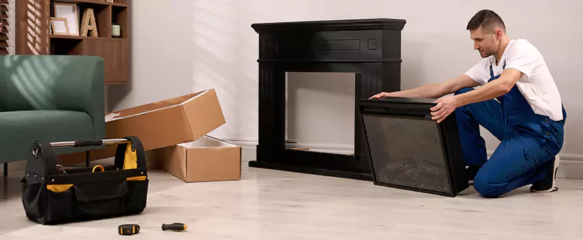Old Rusted Metal Fireplace Repair And Replacement in South Burlington, VT